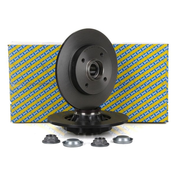 SNR Bremsscheiben + Radlager Satz FüR Citroen C4 II DS4 Peugeot 308 Hinten-image