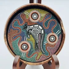 Australian Indigenous Aboriginal Dot Kangaroo Platypus Snake Ostrich 4 Coasters