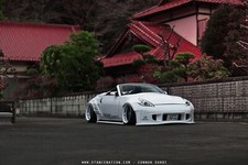Cars nissan fairlady z convertible modified Desk Mat Stitched