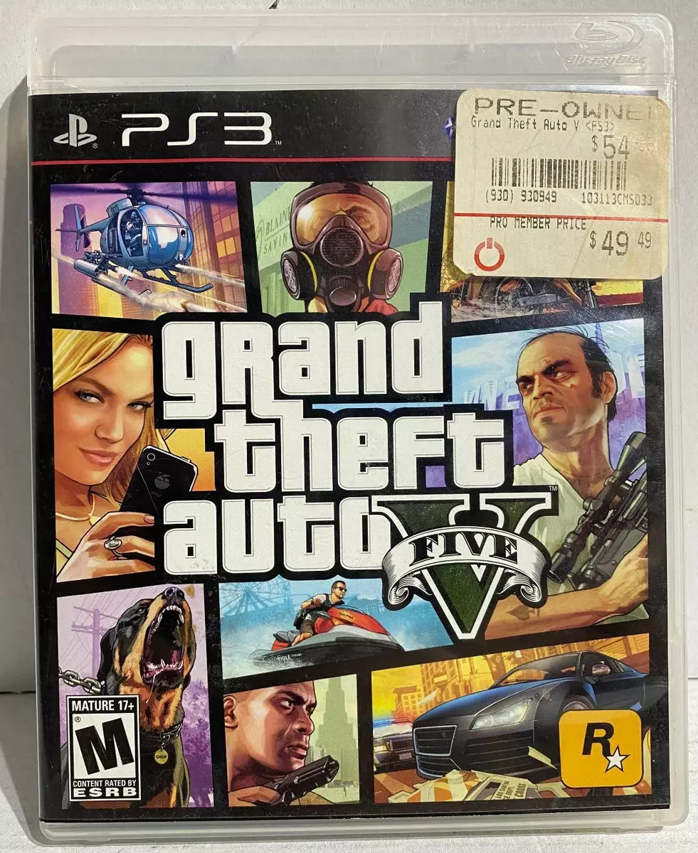 Grand Theft Auto V - GTA 5 - With Map & Manual - Playstation 3