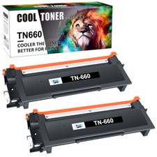 2PK TN660 Toner Compatible With Brother HL-L2380DW L2360DW MFC-L2705DW L2707DW