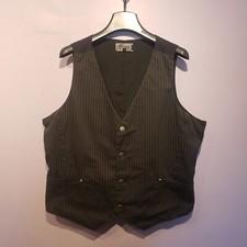 Vintage 90's Tripp Vest With Skull Buttons Unique And Rare Men's Size Medium