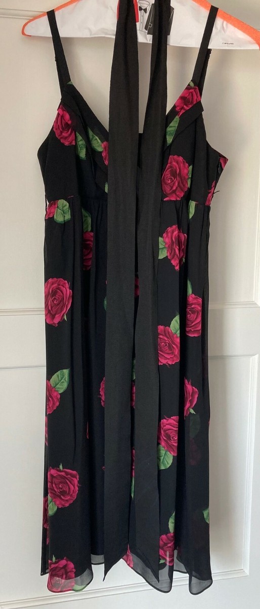 black button front mini dress Linen Button-Front Mini Dress