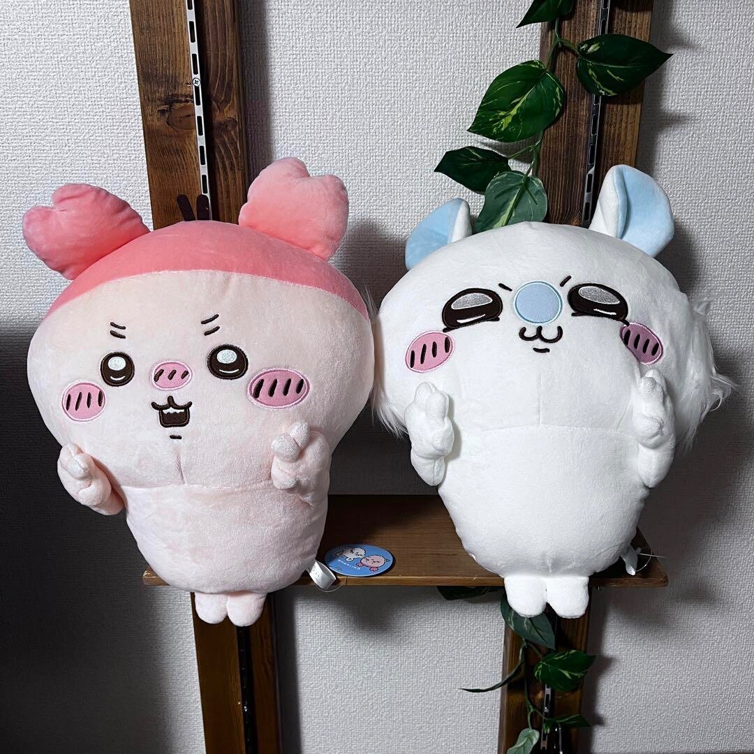 Chiikawa Momonga Furuhonya Kani Chan Big Plush Doll Set Furyu 35cm