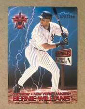 2000 Vanguard - High Voltage - Red - Bernie Williams - #27 - Yankees - NrMt