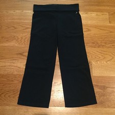 VSX Victoria's Secret Tight Fit Wide Leg Workout Pants Cropped Women's Size S