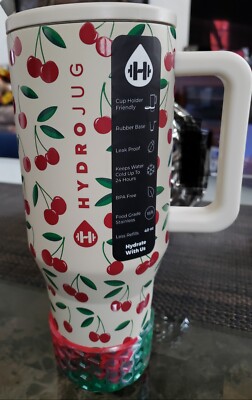 HydroJug Traveler 40oz Cherries Limited Edition NEW With Waffle