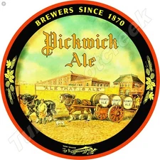 Pickwick Ale 11.75" Round Metal Sign