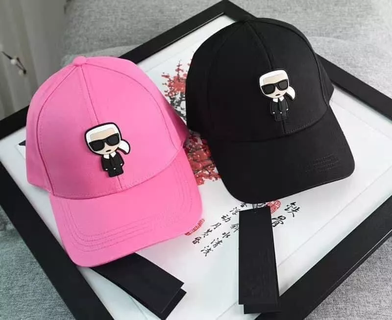 Authentic Karl Lagerfeld Baseball Cap Women Men Unisex Black Pink HAT