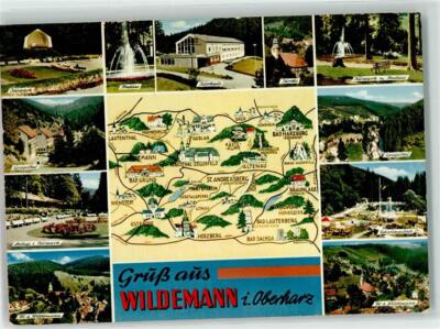 39203384 - 3391 Wildemann Kurhaus Kurpark Fontaine Swimming Pool Map