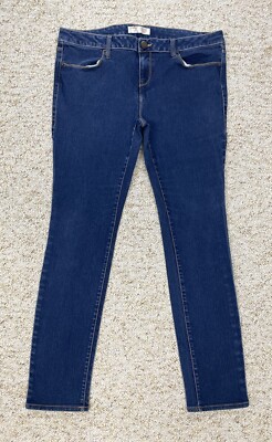 No Boundaries Juniors Size 17  Skinny Mid Rise Stretch Denim Jeans (34x29)