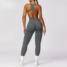 Gym Suit Women Backless Yoga Suit Sportswear SetS Women Sports Jumpsuit Female