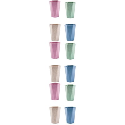 4pcs Bad Tasse Tumblerplastic Zahnbürste Tasse Unzerbrechlich Tasse
