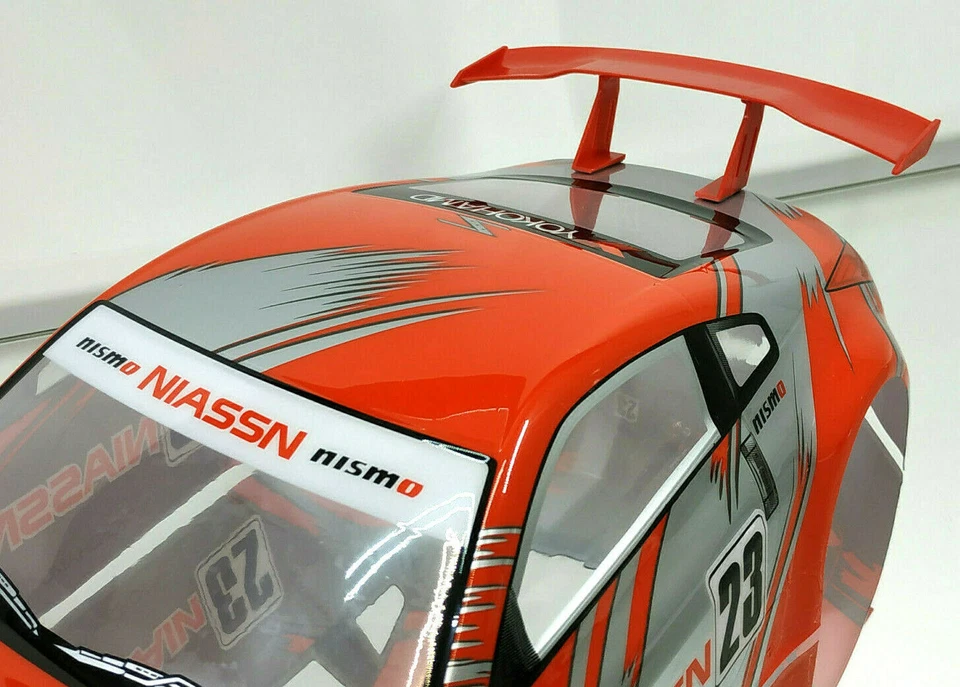 RC CAR UNIVERSAL TUNING HECK FLÜGEL SPOILER FÜR DRIFT 1/10 "ROT" # JLR1004 - Bild 4 von 4