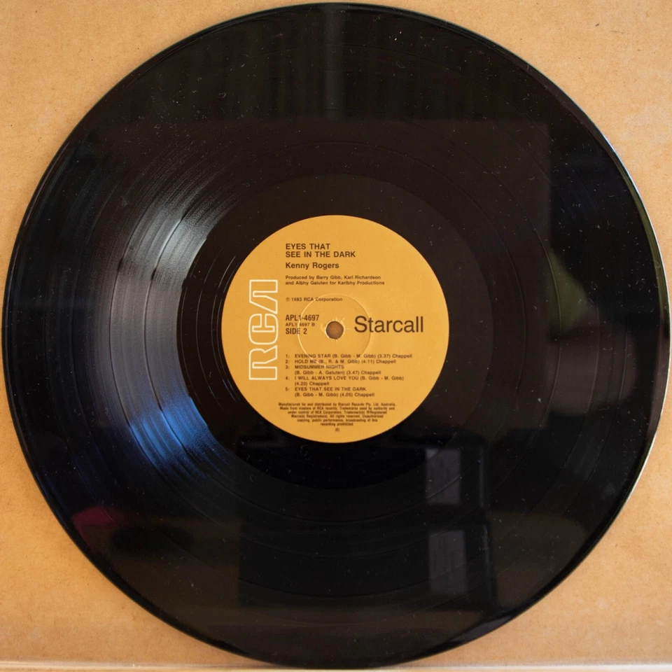 KENNY ROGERS - EYS THAT SEE IN THE DARK - Vinyl LP - RCA - 1983 -VG (2310) - Image 3 of 4