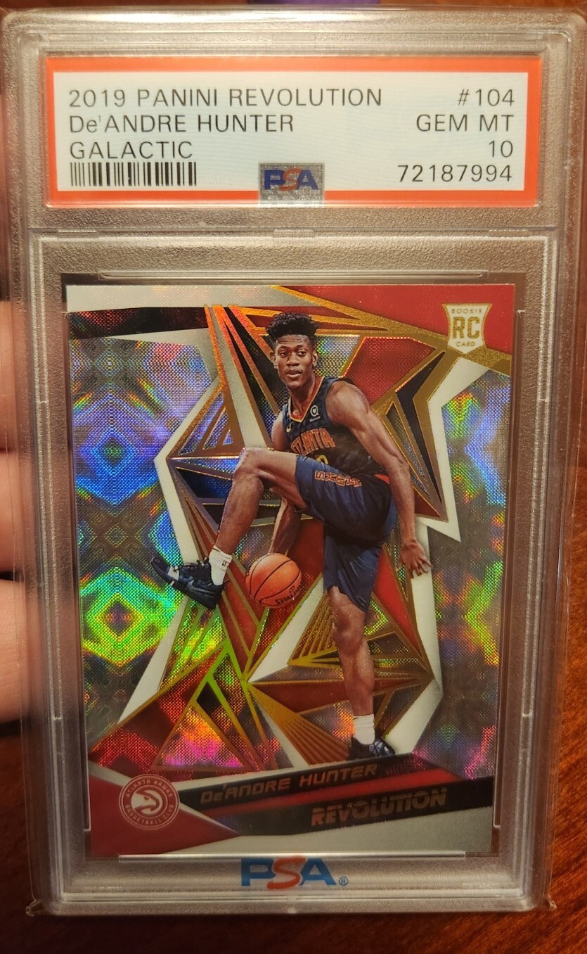 Deandre Hunter 2019 Panini Revolution Galactic PSA 10 RC Rookie Hawks SSP- POP 4