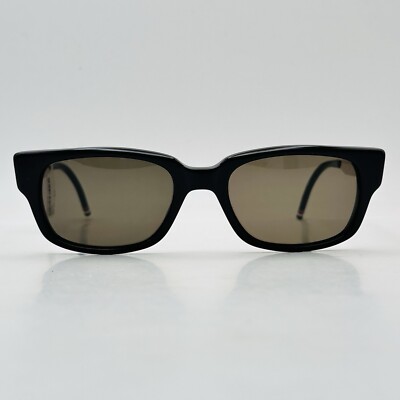 Thom Browne Sunglasses Men Women Oval Black Gold Mod. TB 007