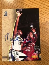 1996 The Score Board MALIK ROSE Rookie Autograph On Card Auto Pick #44 DREXEL