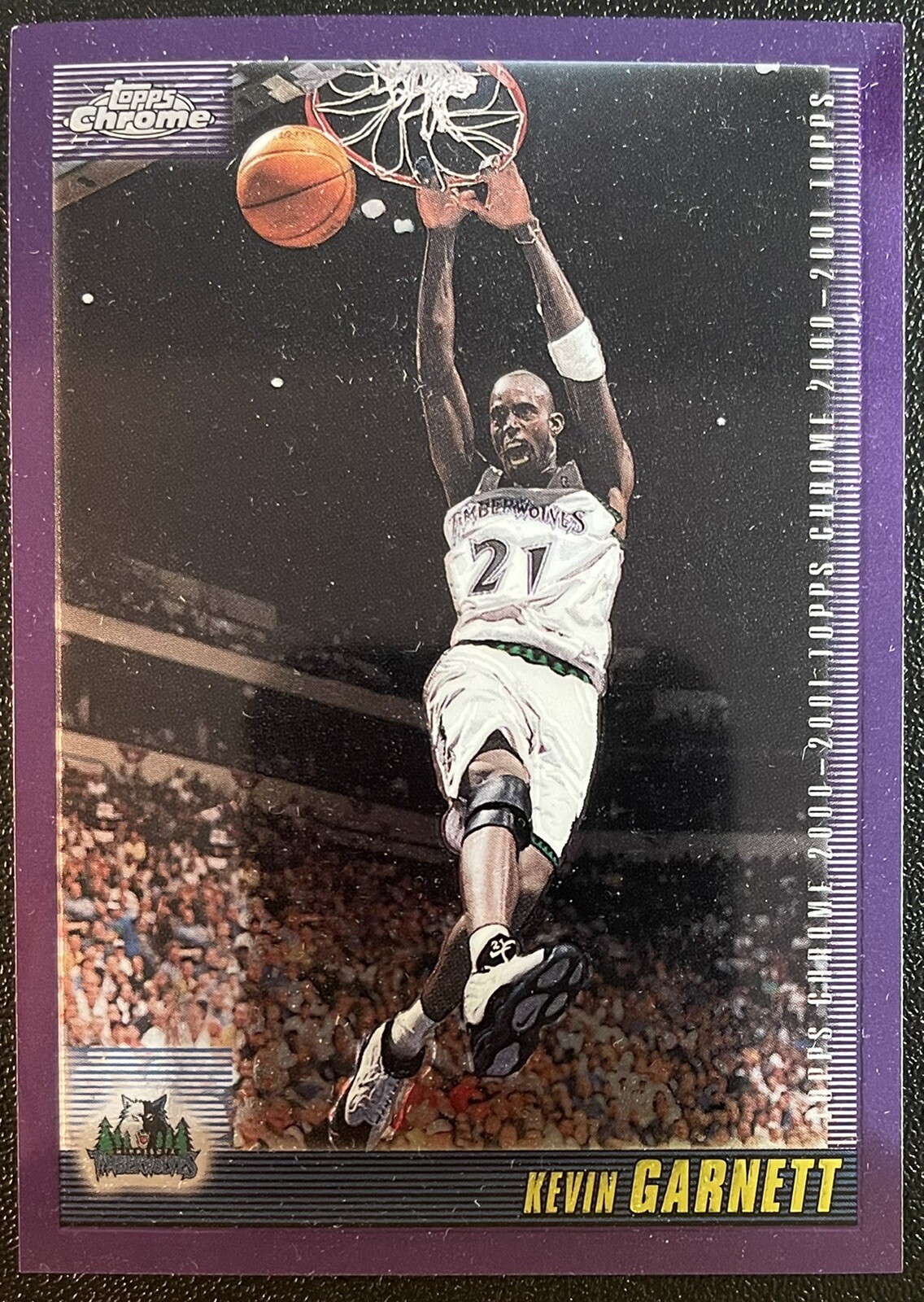 2000-01 Topps Chrome Kevin Garnett Base Card #16