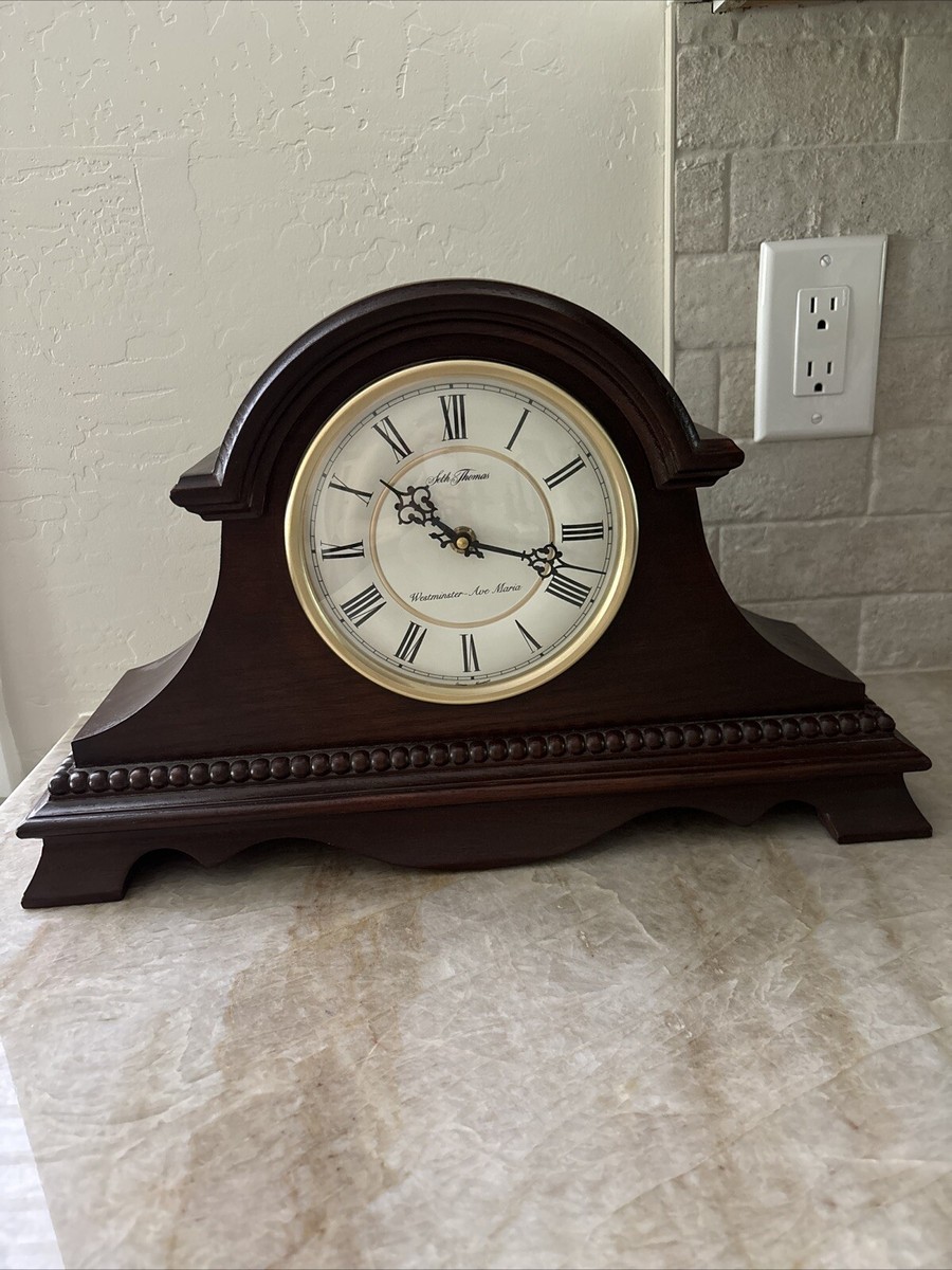 Vintage Seth Thomas Mantle Clock Westminster Ave Maria Chime | eBay