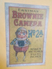 Early Eastman Brownie Camera No. 2A Kodak 2-1/2x4-1/4 Advertising New Postcard