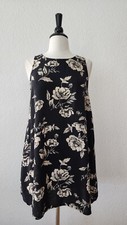 Urban Outfitters Dress New Size Medium Black Floral Festival Coastal Garden Boho