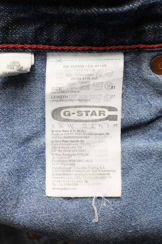 G-STAR 3301 Straight s.E. Jeans Men's W31/L32 Selvedge Mid Rise Button Fly - Picture 8 of 14