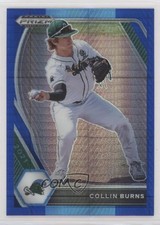 2021 Panini Prizm Draft Picks Blue & Carolina Hyper Collin Burns #PDP167 1j7t