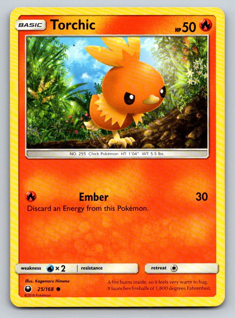 Torchic 25/168 Common Celestial Storm Pokemon Near Mint