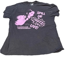 Olivia Rodrigo Shirt Womens L Black 2024 Spill Ur Guts Live World Tour Concert