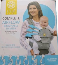 NEW-LILLEbaby COMPLETE 6-in-1 Baby Mesh Carrier Airflow Pockets - BLACK