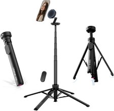 Magnetic Phone Tripod, MT85 Auto Open Tripod for Magsafe with Enhanced 4 Black