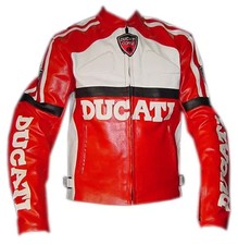 Ducati blouson hommes cuir moto course sport protection routiere armure piste CE