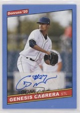2020 Panini Donruss Retro 1986 Signatures Genesis Cabrera #86S-GC Auto v6p