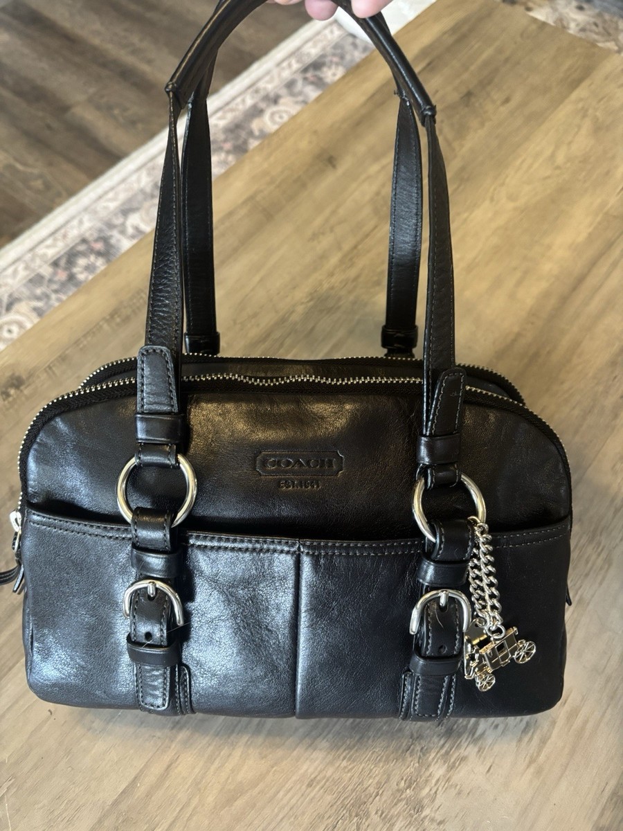 バッグ COACH Leather Satchel Bag Tassel Bit Y2K COACH Leather Satchel Bag Tassel Bit Y2K