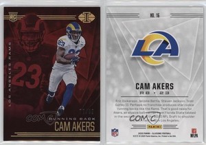 2020 Panini Illusions Trophy Collection Red /99 Cam Akers #16 Rookie RC