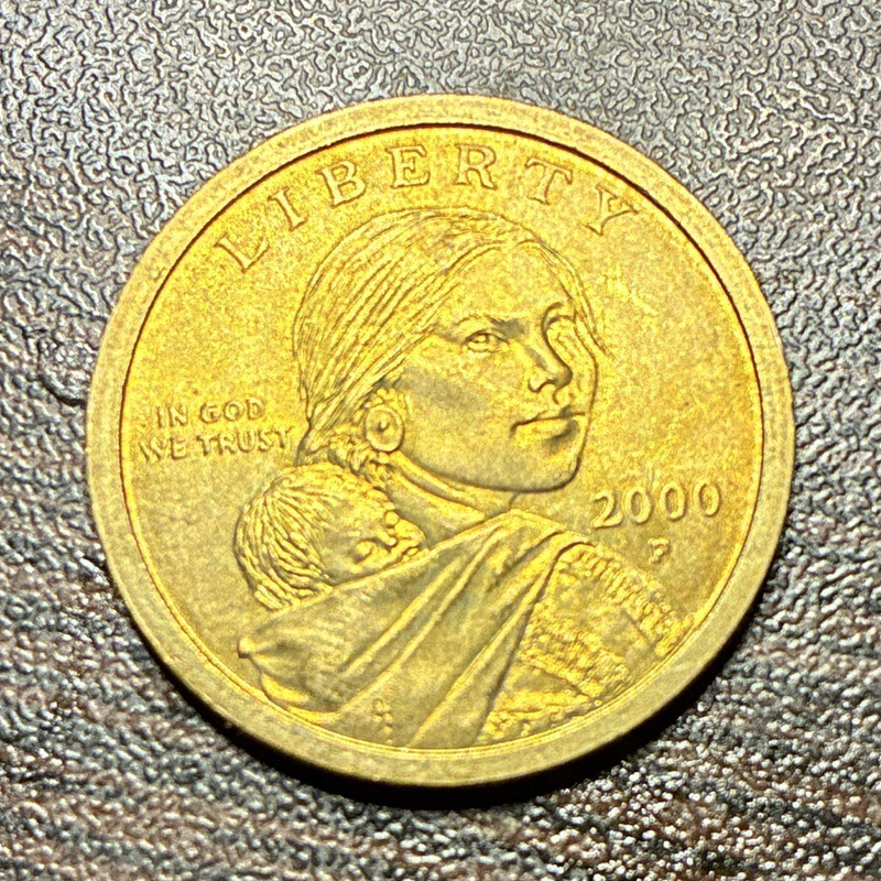 2000 Sacagawea Native American $1 Dollar Coin, Uncertified