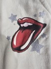 Genuine Rolling Stones + Iconic LIPS Logo Ivory Juniors Fleece Pants — photo 3