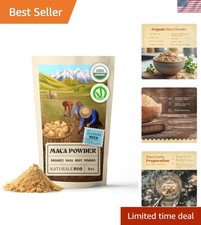 Vegetarian Friendly Gelatinized Maca Powder 8 oz - Enhanced Nutrient Absorption