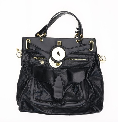 Balenciaga X7920 Vintage Damen Tasche schwarz Leder Medium Lune - Bild 3 von 4