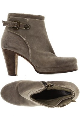 primabase Stiefelette Damen Ankle Boots Booties Gr. 39 Leder Grau #llm6scs