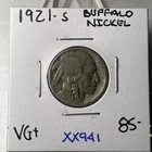 BETTER DATE 1921 S BUFFALO NICKEL  IN VERY GOOD  ++ CONDITION XX941
