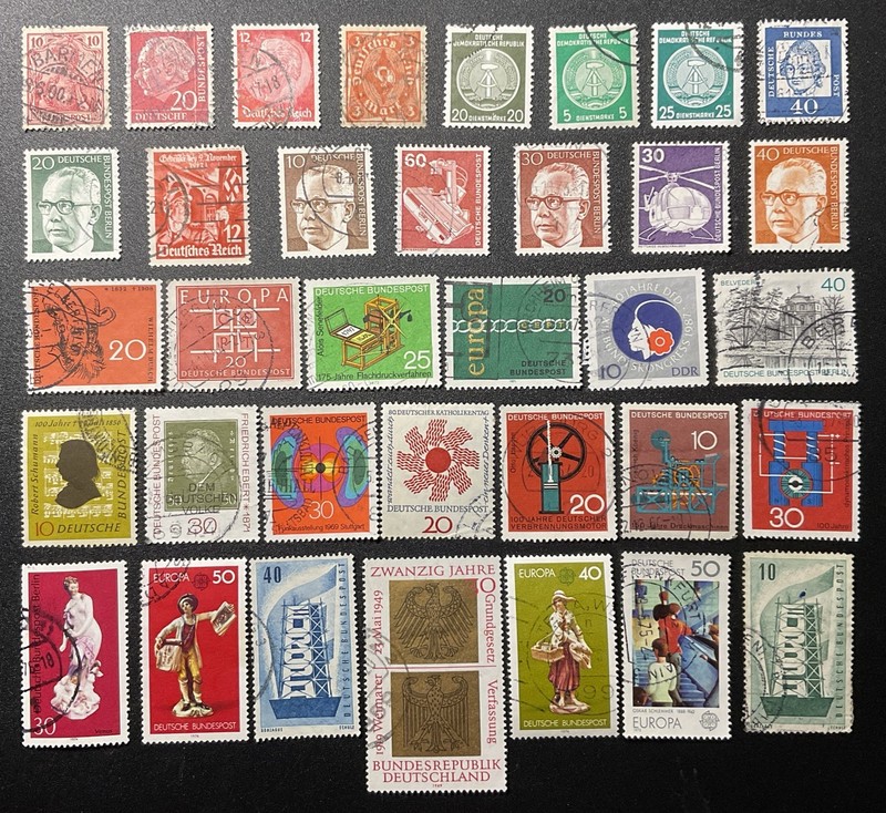 Stamps Germany - Worldwide Variety Collection Lot #56