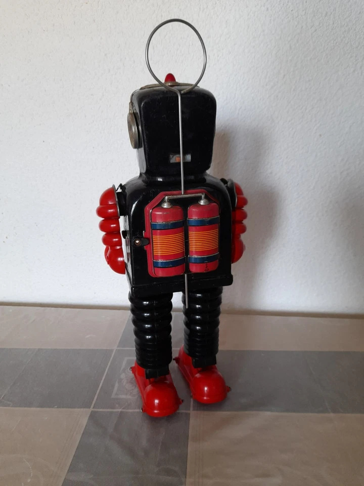 Taiyo - Wheel a Gear Robot - Japan - Vintage Space Toy - 60s W - Photo 2/4