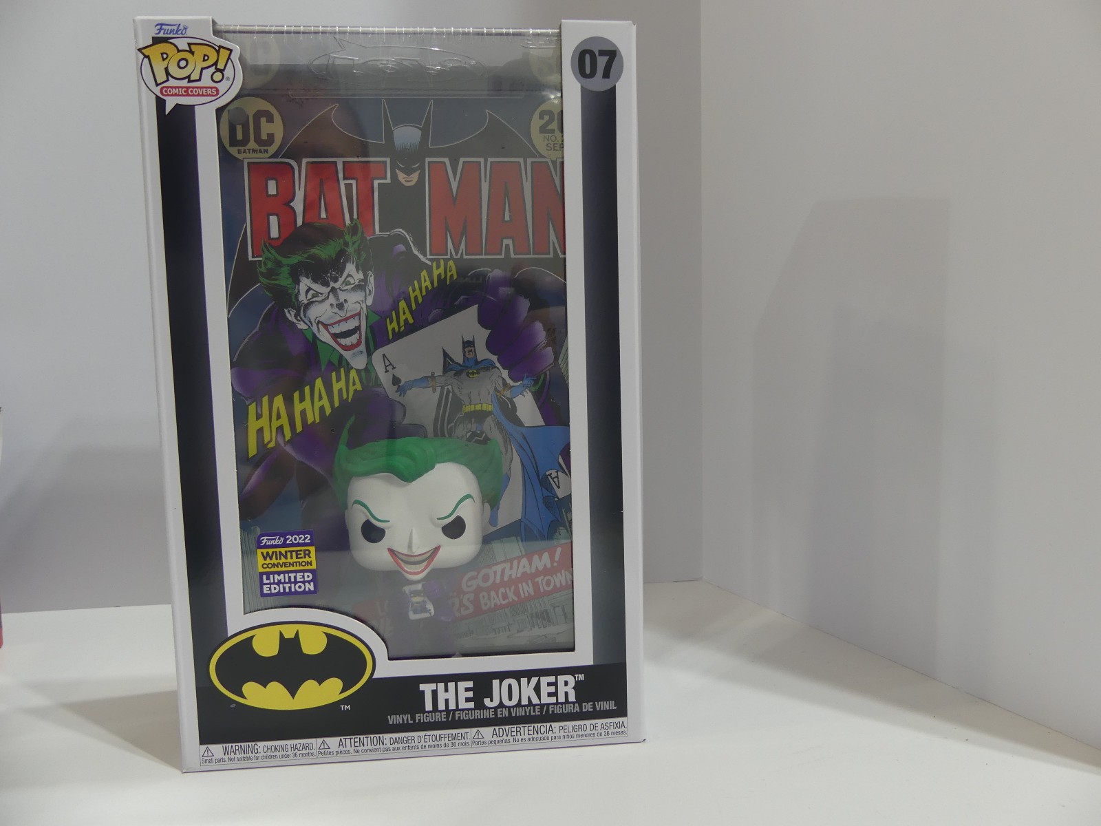 Sale Funko Pop Comic Covers The Joker #07 Vinyl Figure 2022 Winter Convention Exclus