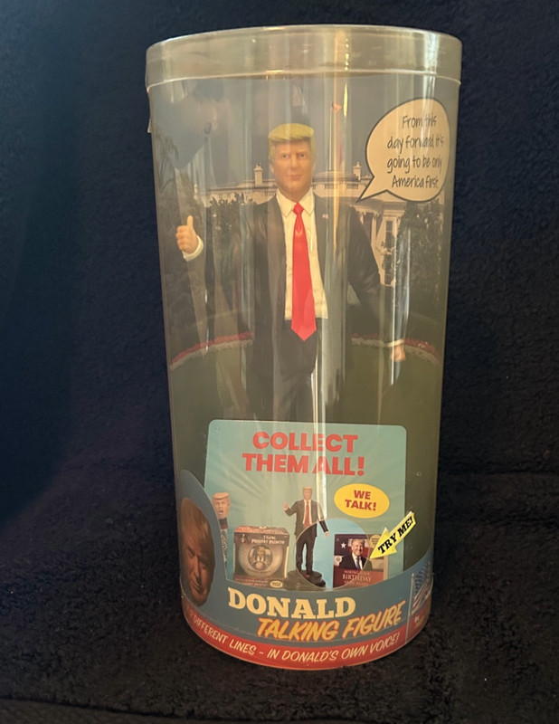 Talking Donald Trump Figure Speaks Multiple Lines in Real Voice