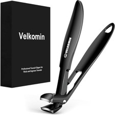 Long Handle Toe Nail Clippers for Seniors Angled Head Wide Jaw Ultra-Sharp