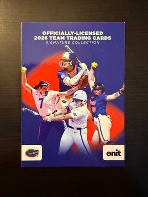 2026 FLORIDA GATORS SOFTBALL ONIT ATHLETE TRADING CARDS