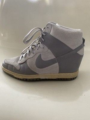 NIKE Dunk Sky Hi Hidden Wedge Sneaker EU40,5 Uk 6,5  Grau Wildleder Leder