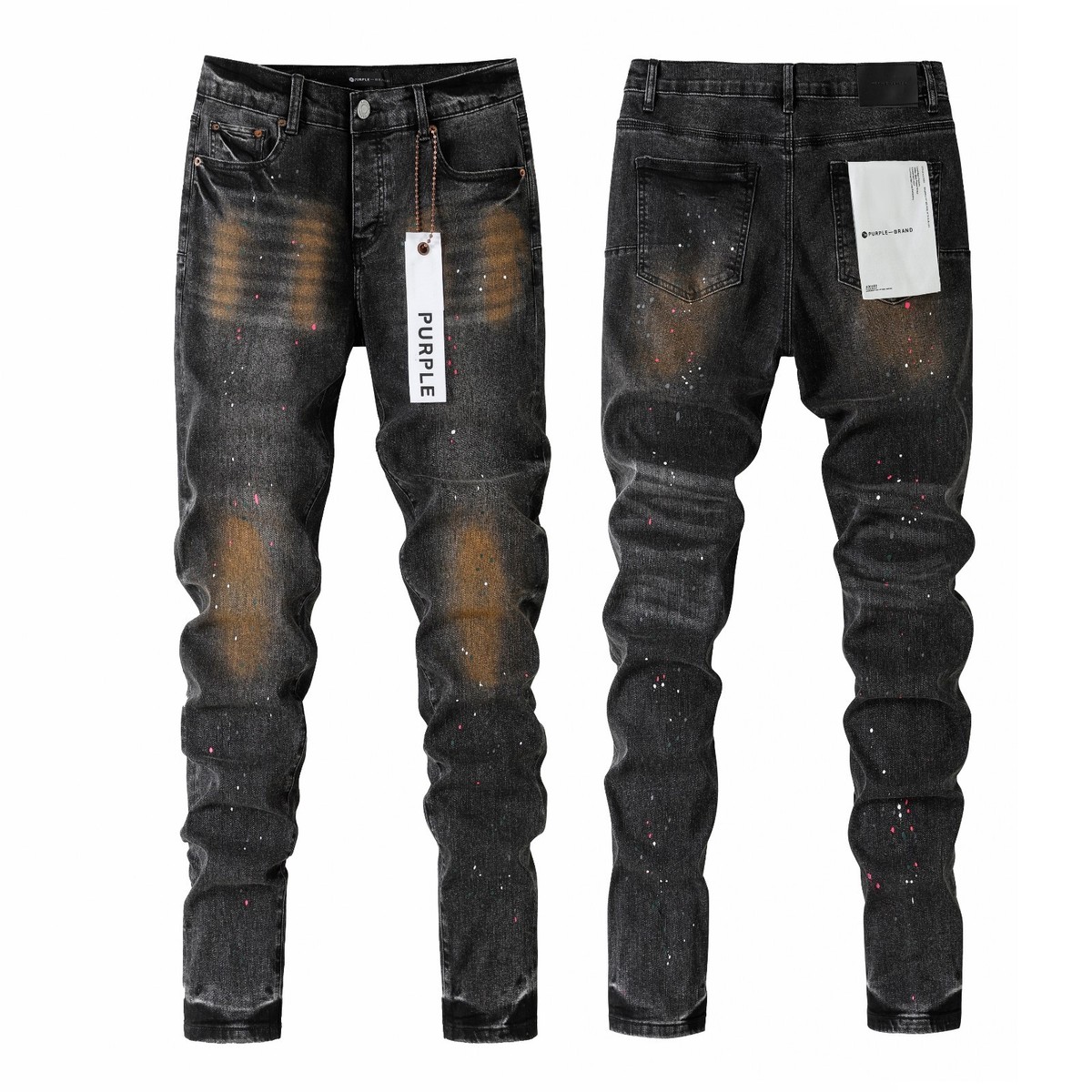 2026 New Purple Brand fashion Slim fit Splash-ink jeans 28-40 ! | eBay
